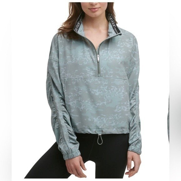 Calvin Klein Performance Jackets & Blazers - NWT CALVIN KLEIN Women’s Printed Funnel Collar Pullover